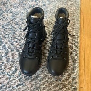 Merrell Black Leather Lace Up Everyday Hiking Winter Boots